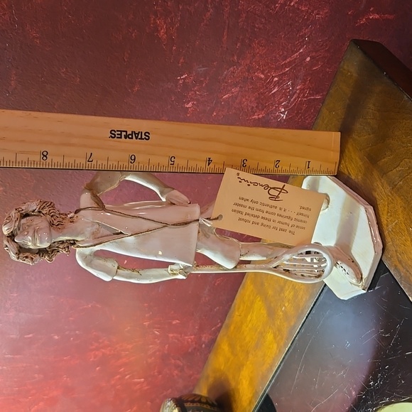 RARE:Vtg MCM 1960s Dino Bencini Ceramic Folk Art Figurine  Tennis Player- #310 - Picture 2 of 11